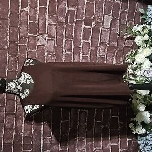 A New Day Womens Dark Brown Heavy Weight Layering Tank Top size 2X